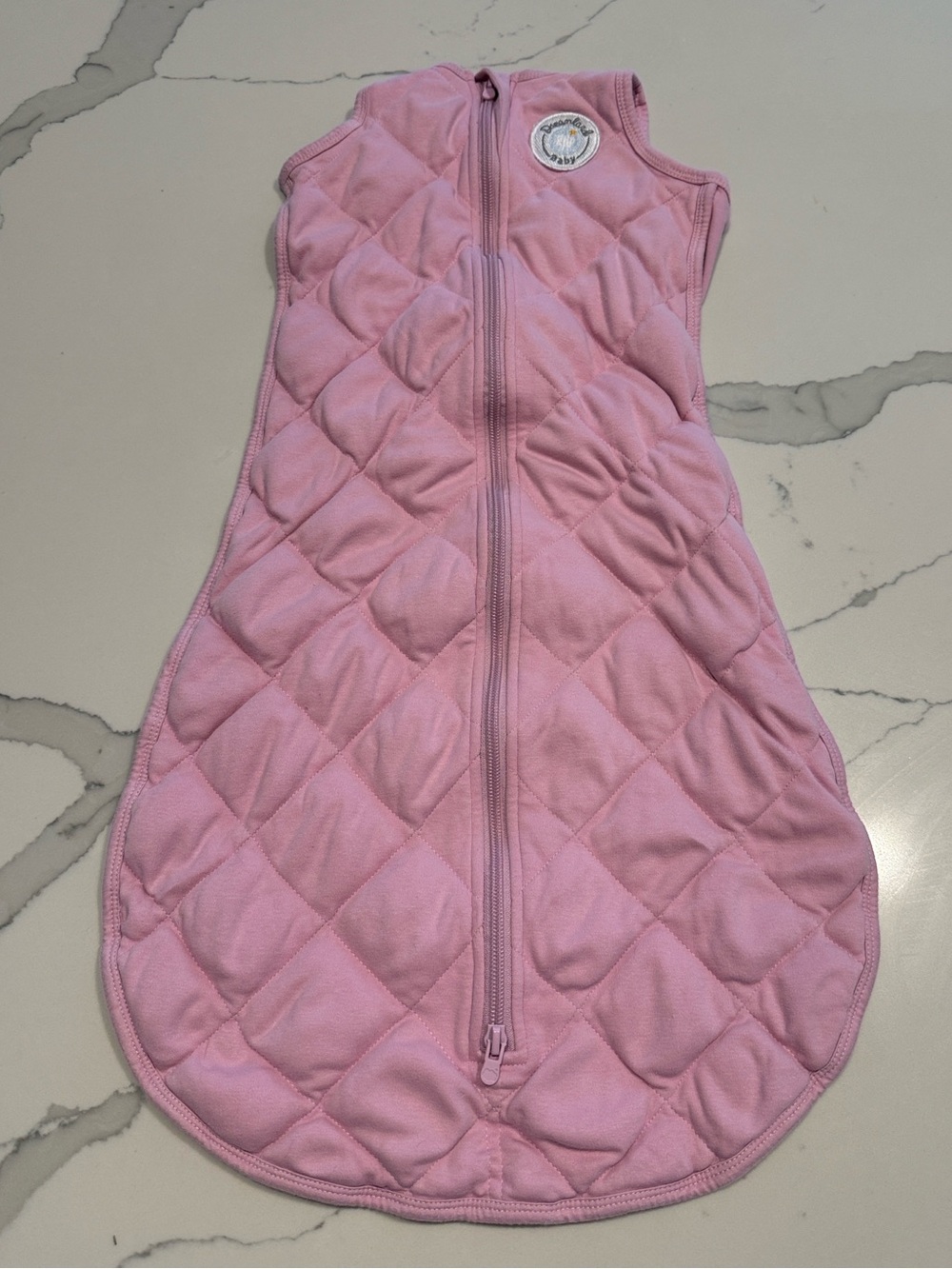 Pink Quilted Baby Sleep Sack Sleeveless - Dreamland Baby